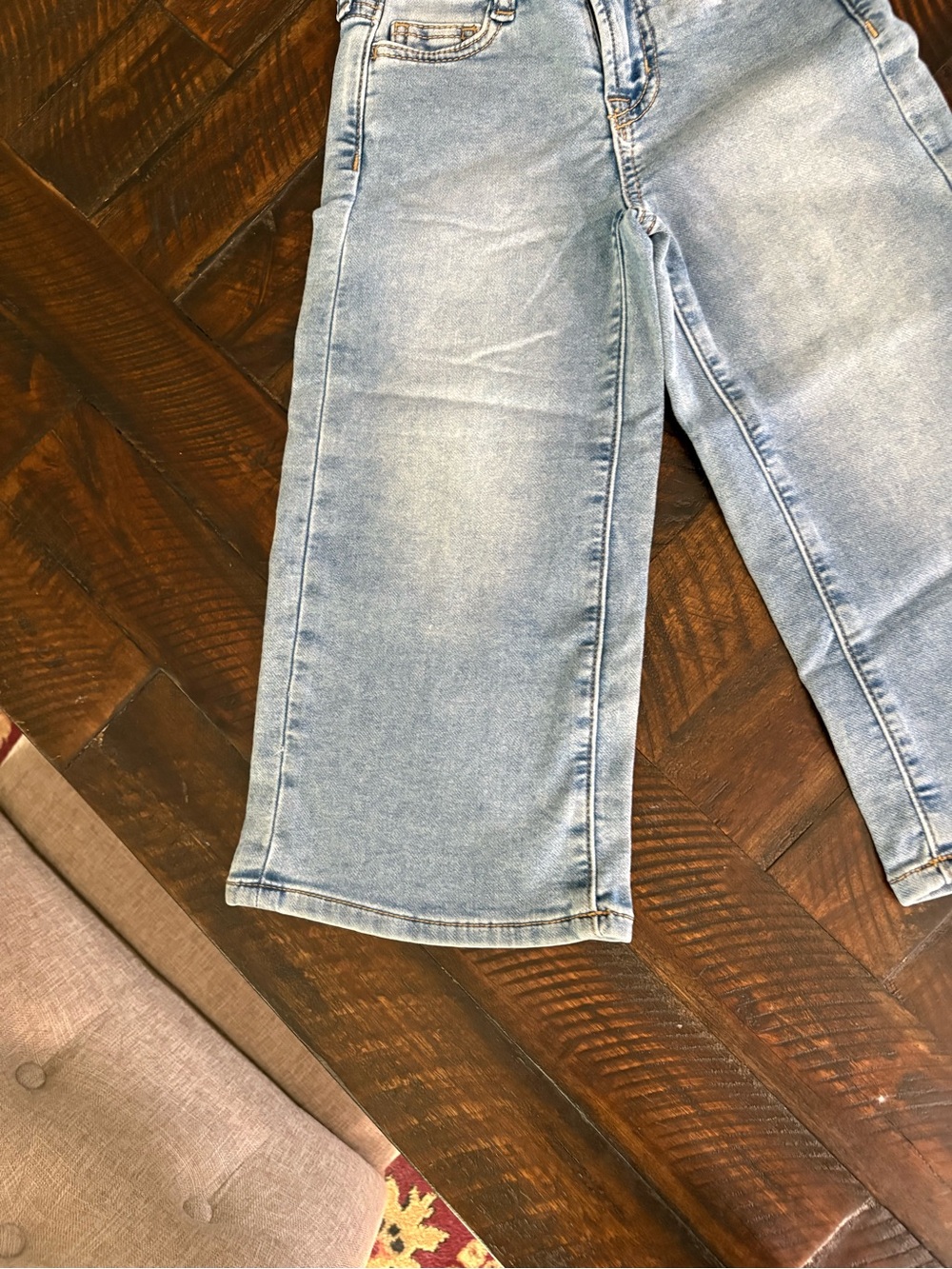 Toddler Blue Wide-Leg Jeans